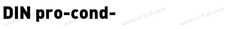 DIN pro-cond字体转换